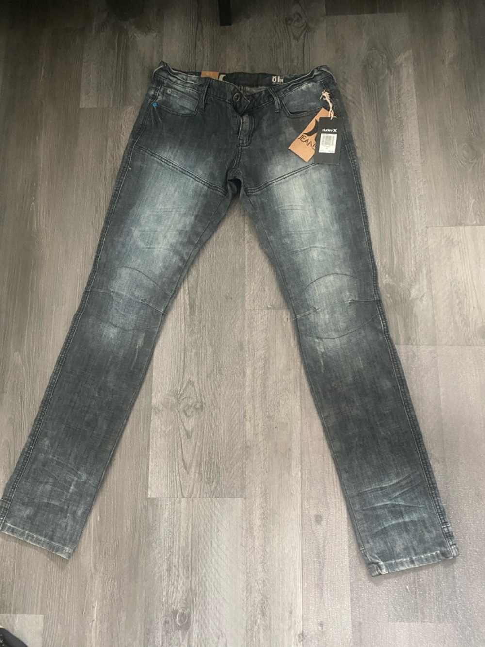 Hurley Boy’s Faded Black Skinny Jeans